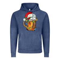 Vintage Denim christmas beer Vintage Hoodie - FaDigitalArtStudio