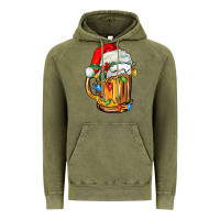 Vintage Olive christmas beer Vintage Hoodie - FaDigitalArtStudio