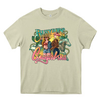 Mossy Busy doing Cowgirl shit Heavy Core Tee - HowdyJamesFarm