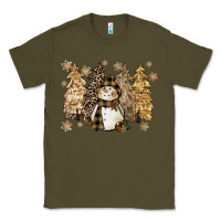Army Green snowman with christmas trees 11inches Classic Tee - CowGirlArtShop