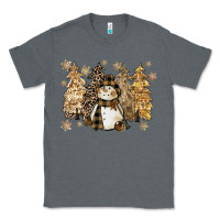 Charcoal Heather snowman with christmas trees 11inches Classic Tee - CowGirlArtShop