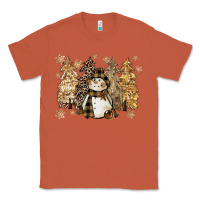 Copper snowman with christmas trees 11inches Classic Tee - CowGirlArtShop