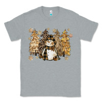 Heather Grey snowman with christmas trees 11inches Classic Tee - CowGirlArtShop