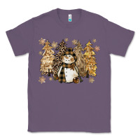 Lavender snowman with christmas trees 11inches Classic Tee - CowGirlArtShop