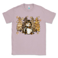 Lilac snowman with christmas trees 11inches Classic Tee - CowGirlArtShop