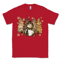 Red snowman with christmas trees 11inches Classic Tee - CowGirlArtShop