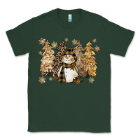 Sports Green snowman with christmas trees 11inches Classic Tee - CowGirlArtShop