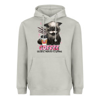 Moon Dust coffee because murder is wrong grumpy cat Heavyweight Hoodie - JahusDesignShop
