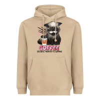 Mushroom coffee because murder is wrong grumpy cat Heavyweight Hoodie - JahusDesignShop