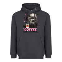 Smoke coffee because murder is wrong grumpy cat Heavyweight Hoodie - JahusDesignShop