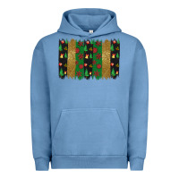 Pigment Pebble Blue Christmas brush stoke Urban Hoodie - JahusDesignShop