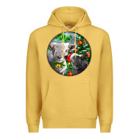 Antique Gold christmas southdown baby sheeps Premium Hoodie - LillyAllenDesigns