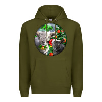 Army Green christmas southdown baby sheeps Premium Hoodie - LillyAllenDesigns