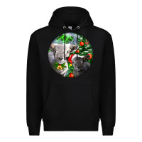 Black christmas southdown baby sheeps Premium Hoodie - LillyAllenDesigns