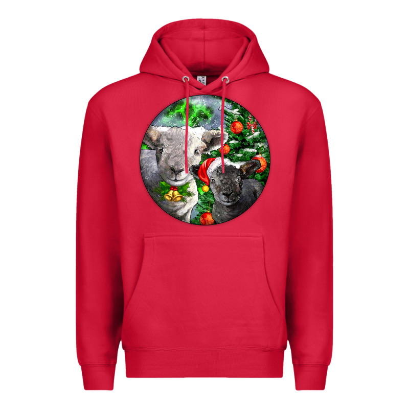 Christmas Southdown Baby Sheeps Premium Hoodie by LillyAllenDesigns | Teevron