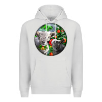 Dove Grey christmas southdown baby sheeps Premium Hoodie - LillyAllenDesigns