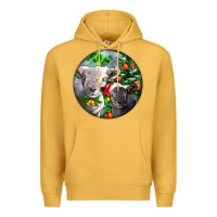 Mustard christmas southdown baby sheeps Premium Hoodie - LillyAllenDesigns