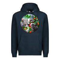 Navy christmas southdown baby sheeps Premium Hoodie - LillyAllenDesigns