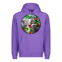 Purple christmas southdown baby sheeps Premium Hoodie - LillyAllenDesigns