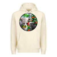 Sandshell christmas southdown baby sheeps Premium Hoodie - LillyAllenDesigns