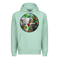 Seafoam christmas southdown baby sheeps Premium Hoodie - LillyAllenDesigns