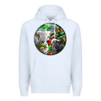 White christmas southdown baby sheeps Premium Hoodie - LillyAllenDesigns