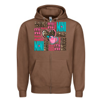 Chestnut mini mini mini with hearts Zipper Hoodie - AdoDesignShop
