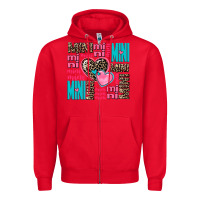 Red mini mini mini with hearts Zipper Hoodie - AdoDesignShop