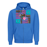 True Royal mini mini mini with hearts Zipper Hoodie - AdoDesignShop