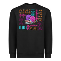 Black gigi gigi with knitting Heavyweight Sweatshirt - AdoDesignShop