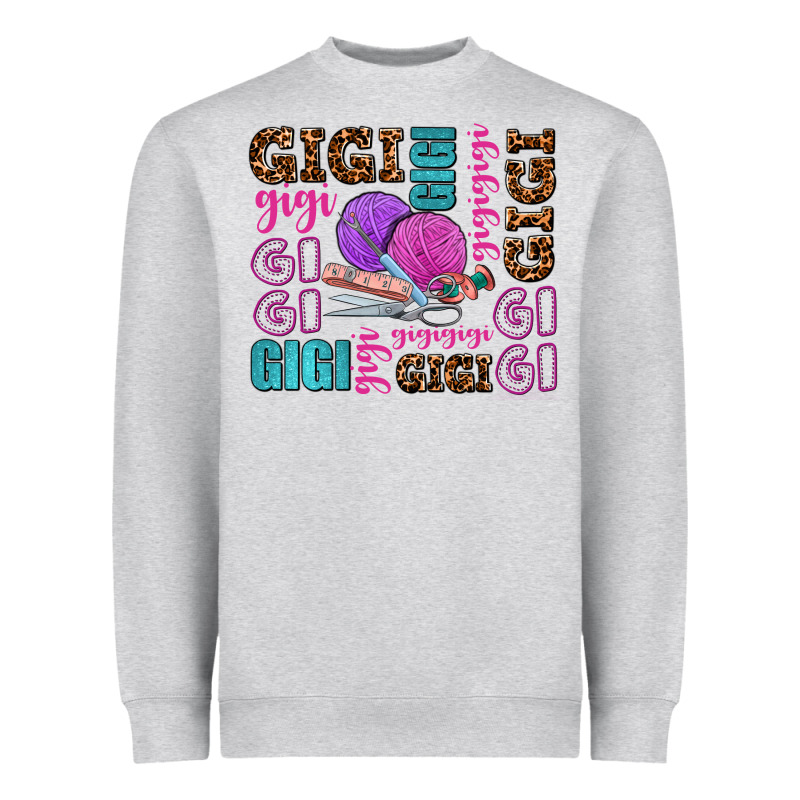 Gigi Gigi With Knitting Heavyweight Sweatshirt by AdoDesignShop | Teevron