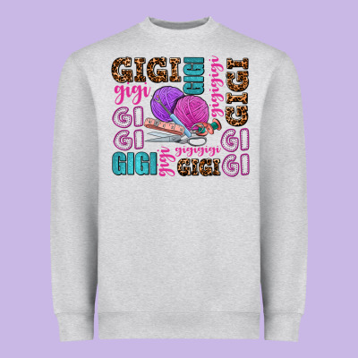Gigi Gigi With Knitting Heavyweight Sweatshirt Designed By Adodesignshop