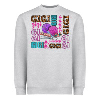 Heather Grey gigi gigi with knitting Heavyweight Sweatshirt - AdoDesignShop