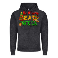 Vintage Black be merry eat well Vintage Hoodie - FaDigitalArtStudio