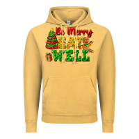 Vintage Mustard be merry eat well Vintage Hoodie - FaDigitalArtStudio