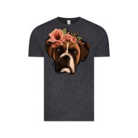 Vintage Black floral boxer Vintage Tee - Jasminsmagicworld