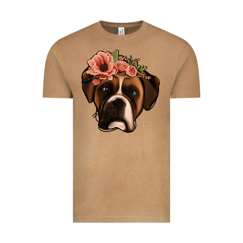 Floral Boxer Vintage Tee by Jasminsmagicworld | Teevron