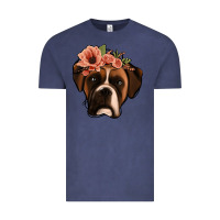 Vintage Denim floral boxer Vintage Tee - Jasminsmagicworld