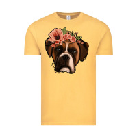 Vintage Mustard floral boxer Vintage Tee - Jasminsmagicworld