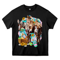 Black Happy Easter Day Rodeo Heavy Core Tee - HowdyJamesFarm