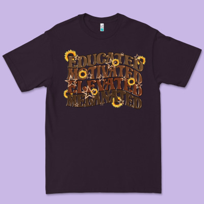 Educated Motivated Elevated Melanated Juneteenth Premium Tee Designed By Cowgirlartshop