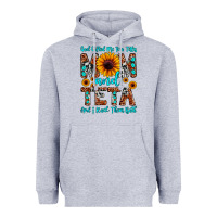 Heather Grey god gifted me two titles mom and teta and i rock t Heavyweight Hoodie - JahusDesignShop