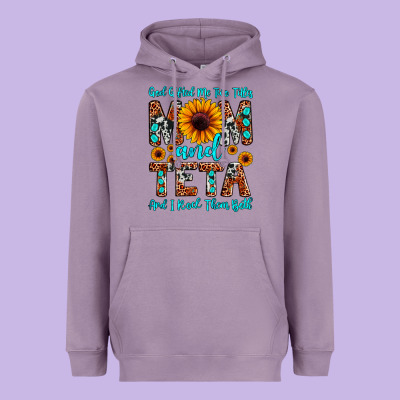 God Gifted Me Two Titles Mom And Teta And I Rock T Heavyweight Hoodie Designed By Jahusdesignshop