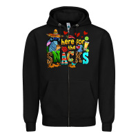 Black here for the snacks Zipper Hoodie - AdoDesignShop