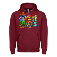 Burgundy here for the snacks Zipper Hoodie - AdoDesignShop