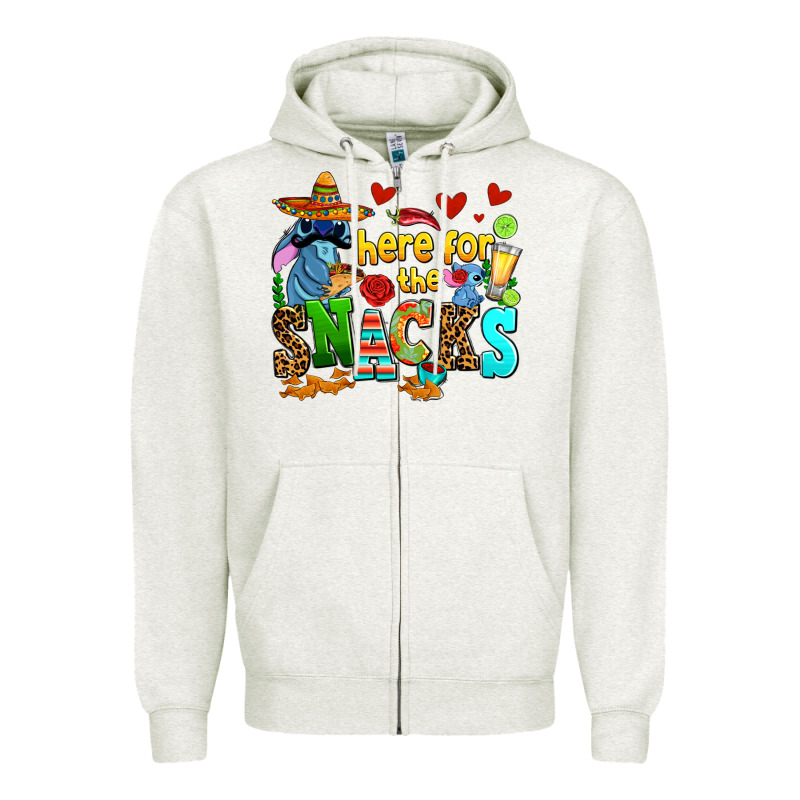 Here For The Snacks Zipper Hoodie by AdoDesignShop | Teevron