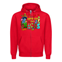 Red here for the snacks Zipper Hoodie - AdoDesignShop