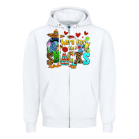 White here for the snacks Zipper Hoodie - AdoDesignShop