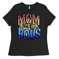 Black Mom of Boys Mother's Day Ladies Tee - CowGirlArtShop