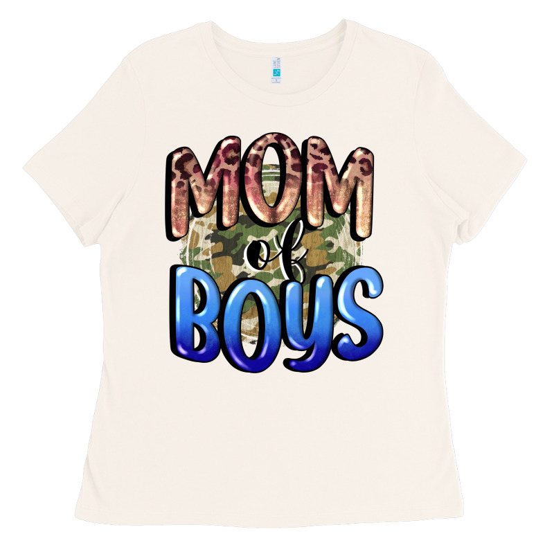 Mom Of Boys Mother's Day Ladies Tee by CowGirlArtShop | Teevron